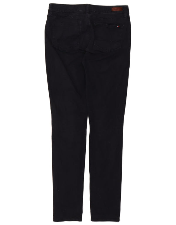 Calça casual skinny feminina Tommy Hilfiger EUA 8 médio W30 L31 azul marinho