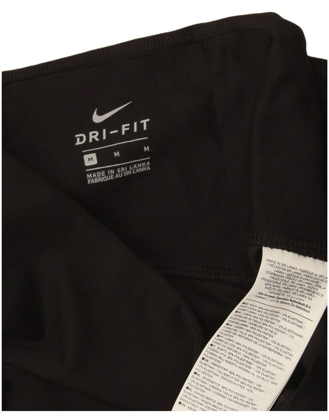 Leggings Nike Dri Fit Capri UK 14 Médio Preto Poliéster