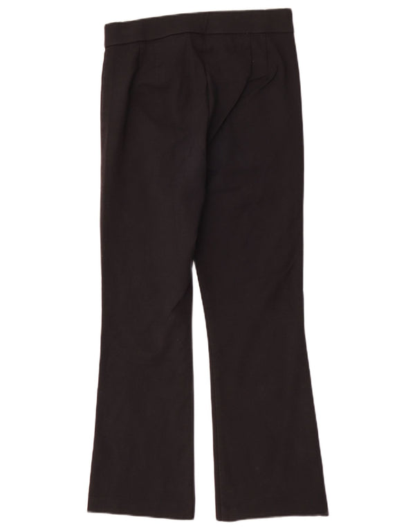 Calça feminina Zara Bootcut cortada média W28 L25 algodão preto
