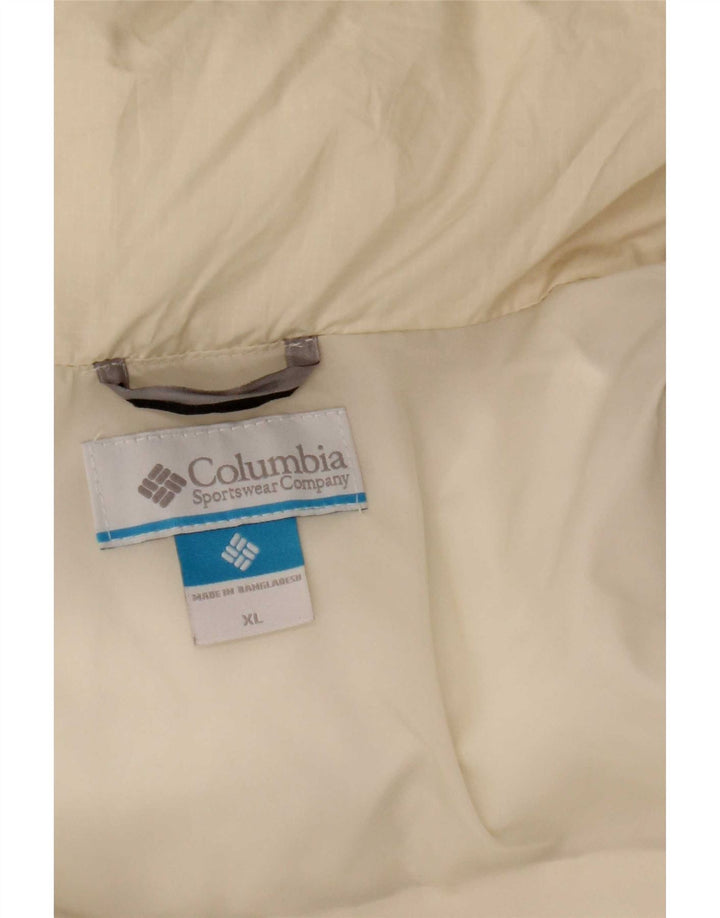 Jaqueta acolchoada feminina Columbia UK 18 XL poliéster branco