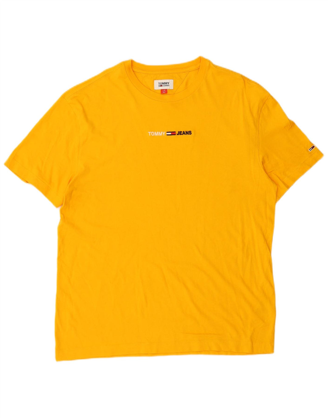 Camiseta masculina TOMMY HILFIGER grande algodão amarelo