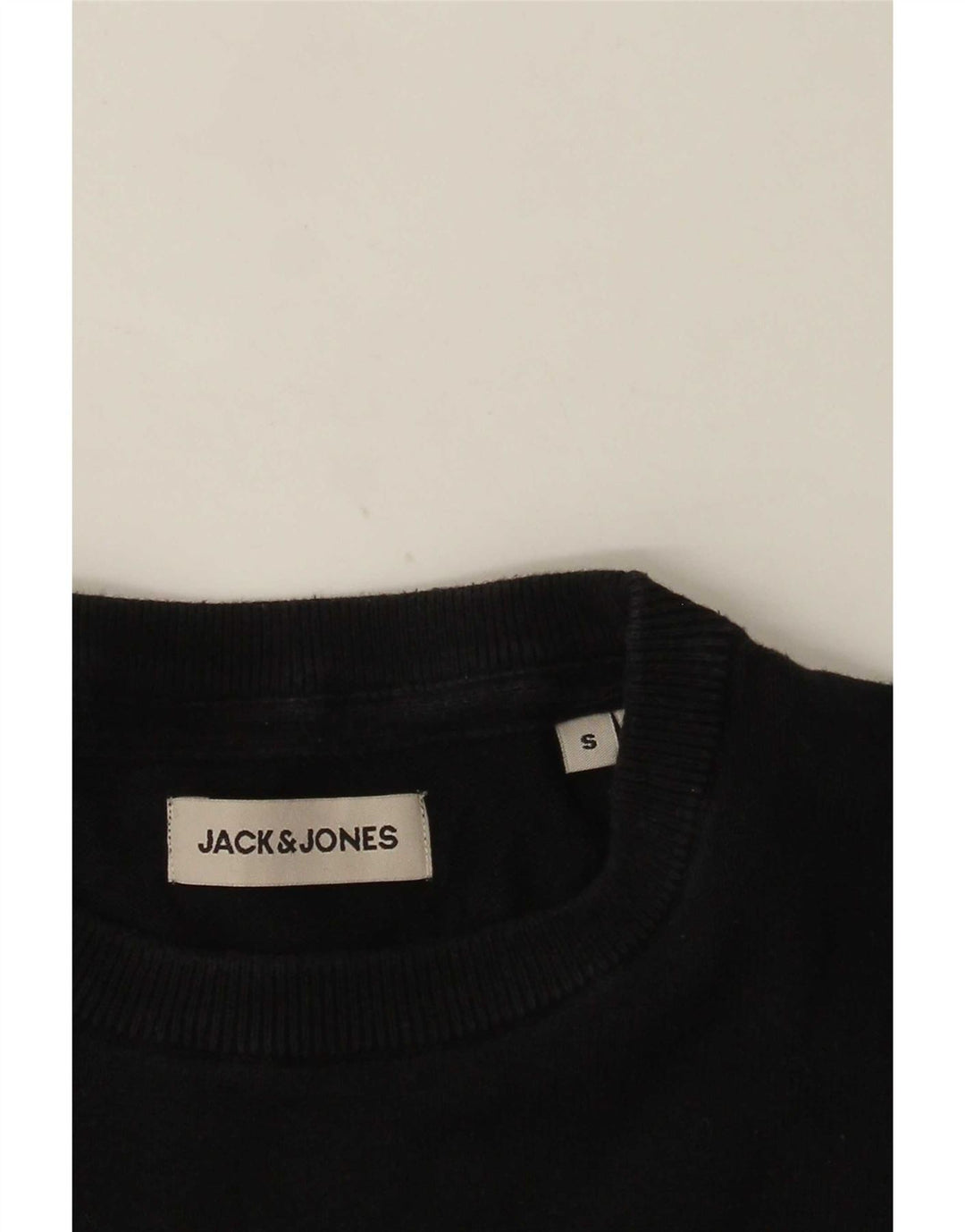 Jack & Jones Suéter masculino com gola redonda pequeno azul marinho
