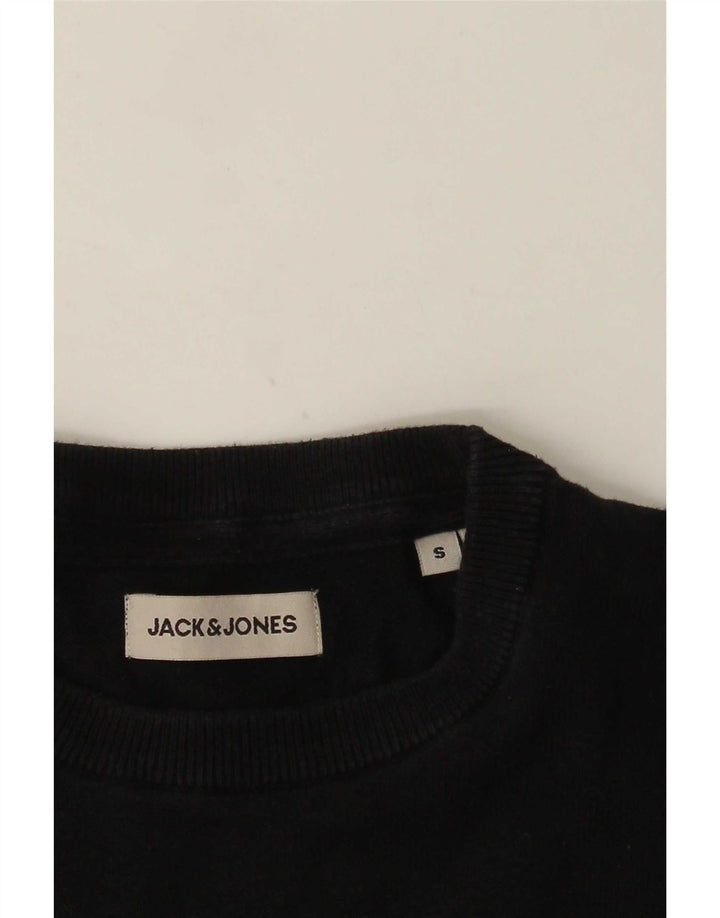 Jack & Jones Suéter masculino com gola redonda pequeno azul marinho