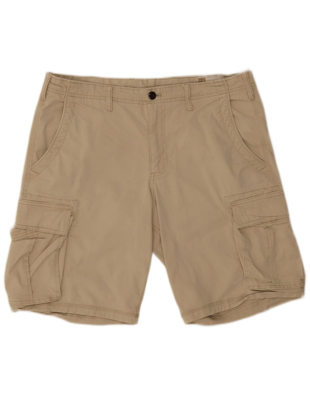 Shorts cargo masculinos Gap Khakis W36 grande algodão bege