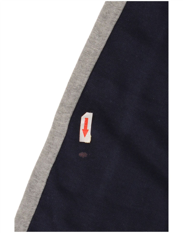 Champion masculino gráfico moletom jumper médio azul marinho colorblock