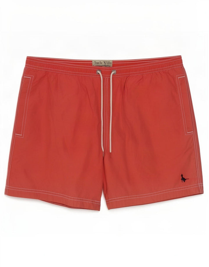 Shorts de natação masculino Jack Wills médio algodão vermelho