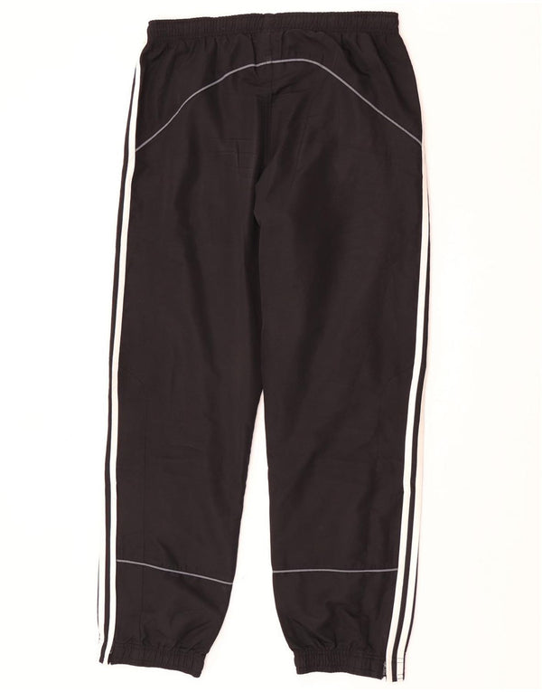 Calça de treino masculina Adidas Joggers UK 40/42 poliéster preto médio