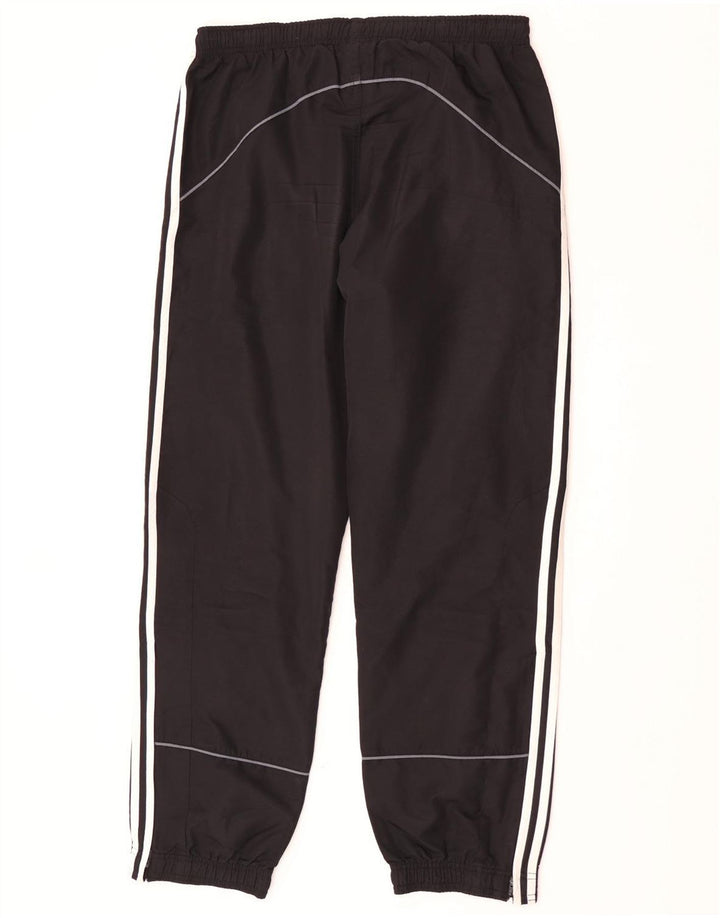 Calça de treino masculina Adidas Joggers UK 40/42 poliéster preto médio