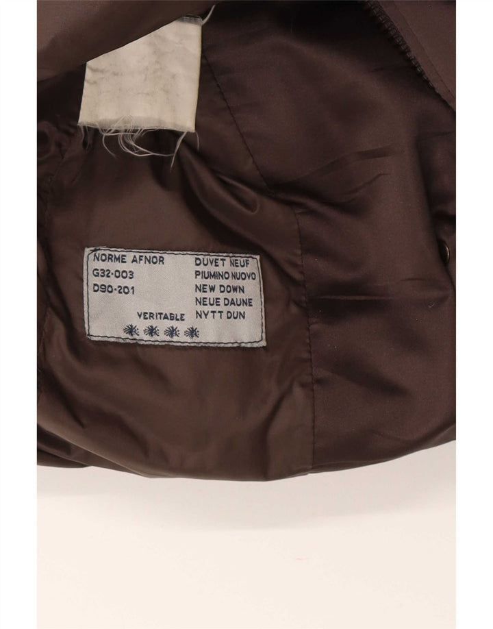Casaco acolchoado feminino Moncler tamanho 3 grande marrom