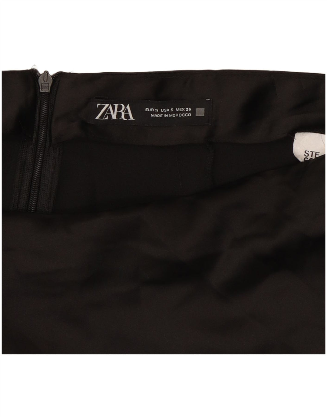 Saia midi feminina Zara pequena W26 preta