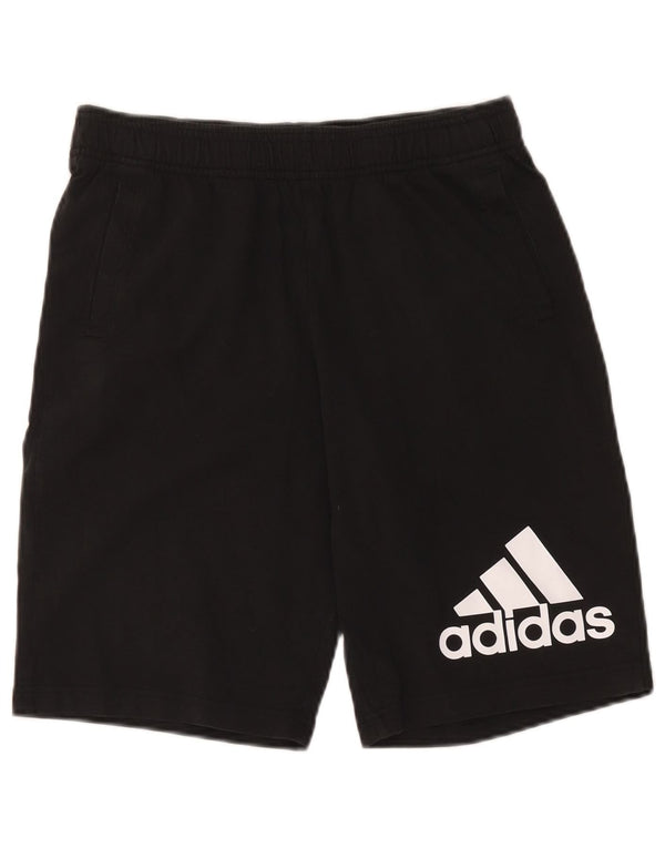 Shorts esportivos gráficos Adidas meninos 15-16 anos pretos
