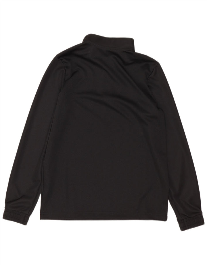Adidas Meninos Aeroready Zip Neck Pullover Treino Top 11-12 Anos Preto