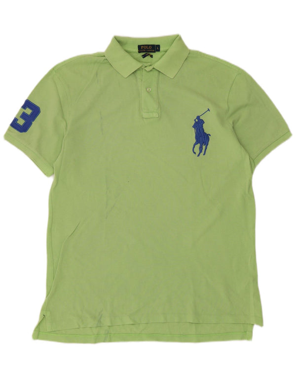 Camisa Polo Ralph Lauren Masculina Graphic Slim Fit Grande Algodão Verde