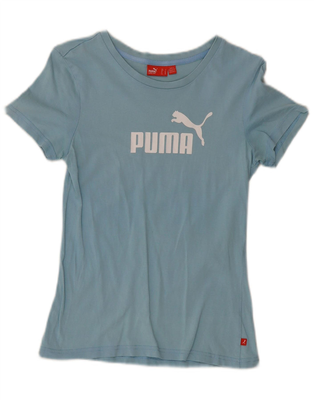 Puma Camiseta Feminina Graphic Top UK 10 Pequeno Azul