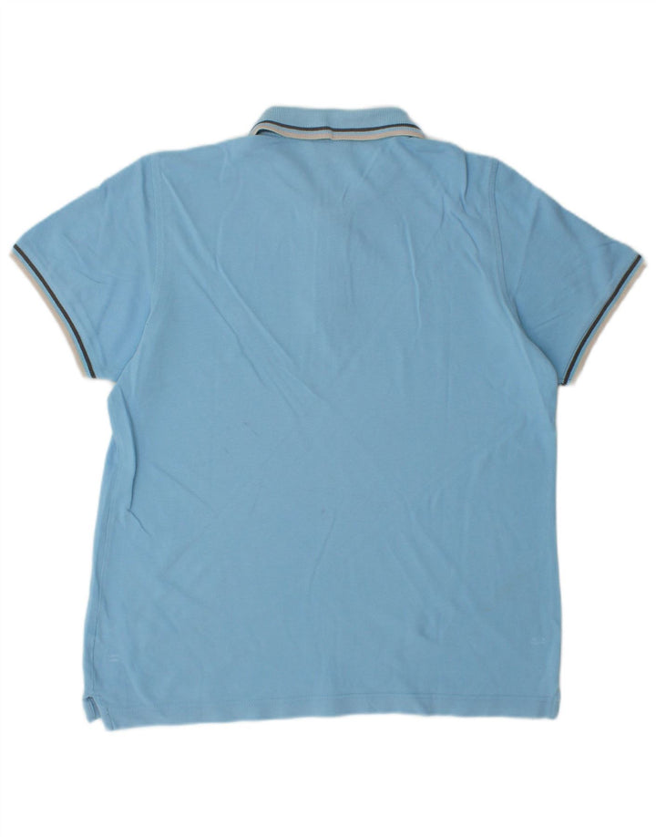 Camisa polo masculina Asics pequena azul