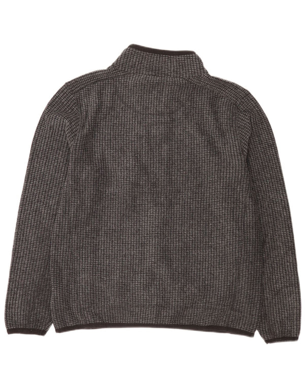 Jaqueta de lã masculina Weird Fish UK 40 poliéster cinza grande