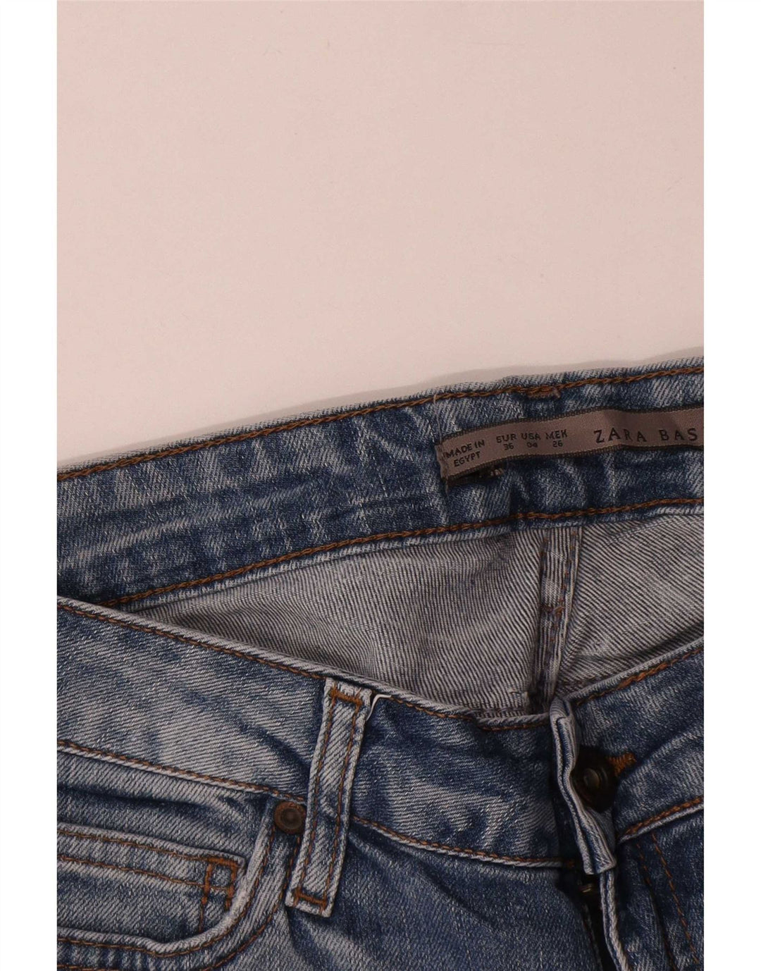 Calça jeans feminina Zara EU 36 XS W26 L24 Azul