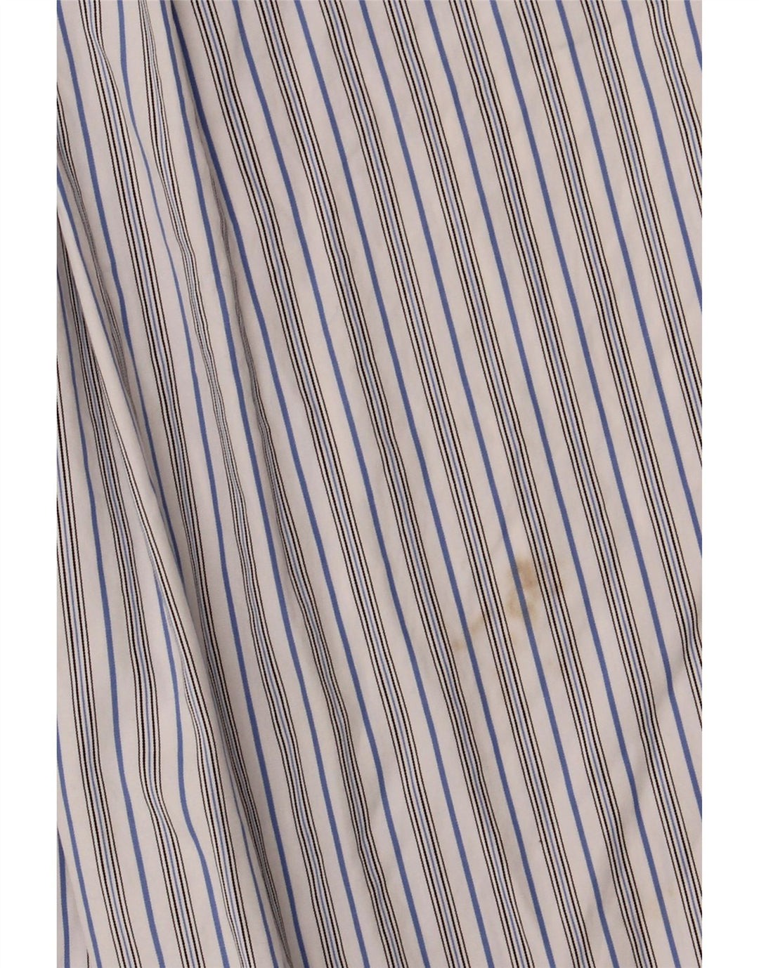 Camisa masculina Ralph Lauren tamanho 14 pequeno algodão listrado branco
