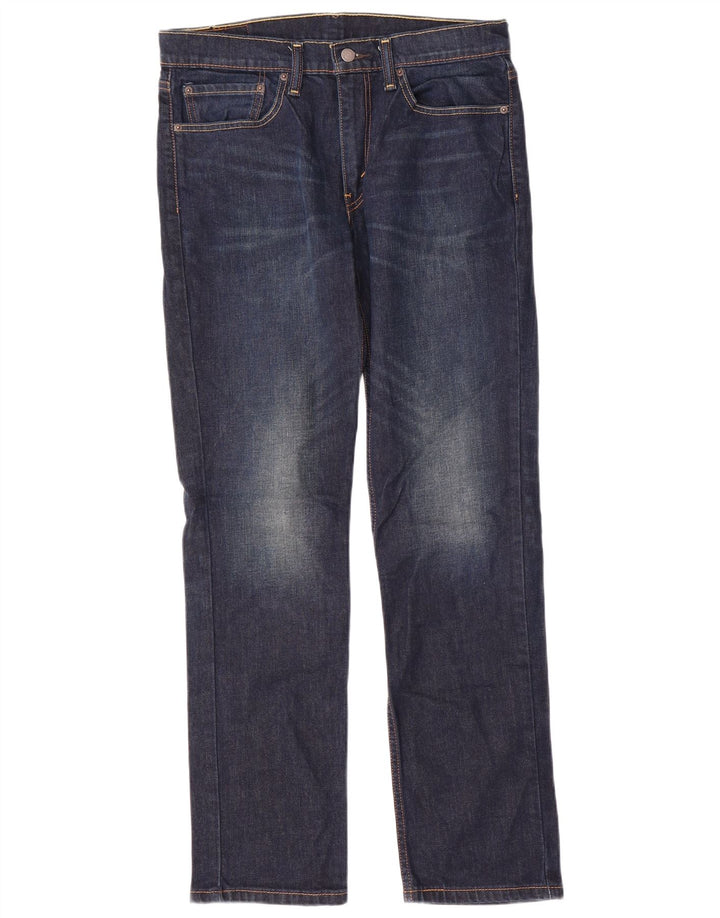 LEVI'S Masculino 511 Slim Jeans W34 L32 Azul Marinho Algodão