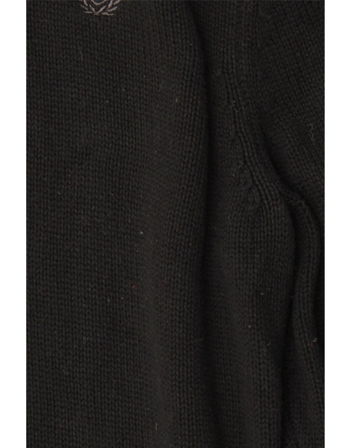 Suéter masculino CHAPS com gola redonda, grande algodão preto