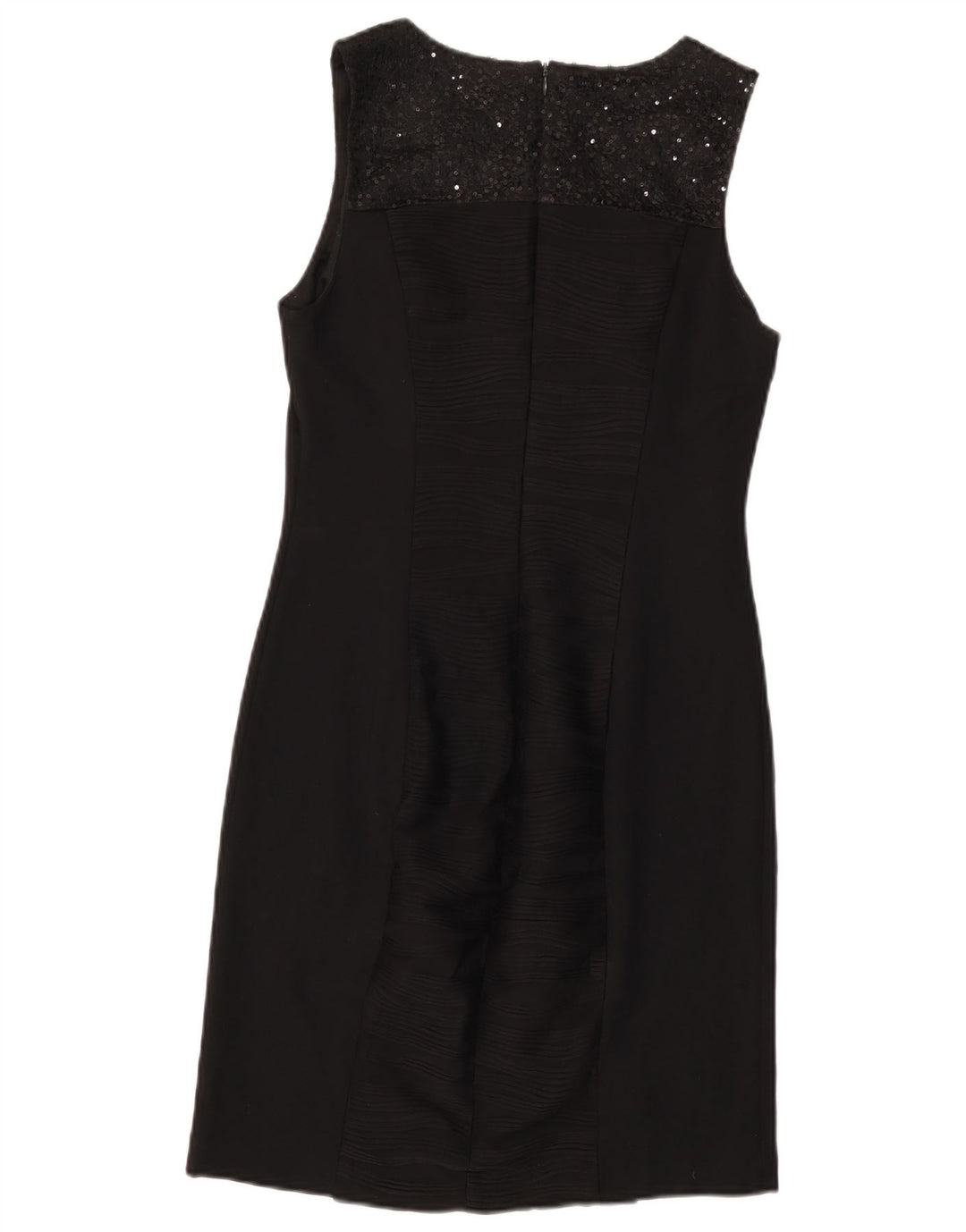 CALVIN KLEIN Vestido feminino sem mangas com bainha US 8 médio preto