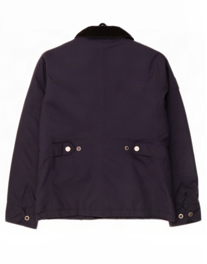 Jaqueta Barbour Boys Racer 6-7 Anos Pequeno Poliéster Azul Marinho