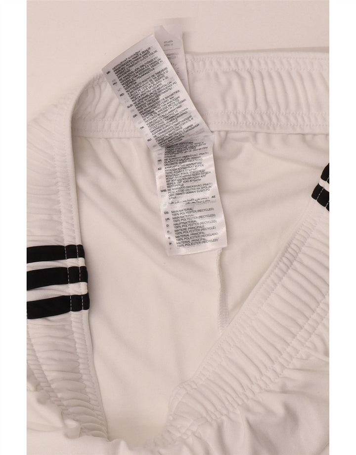 Adidas Mens Manchester United Sport Shorts Médio Branco Poliéster
