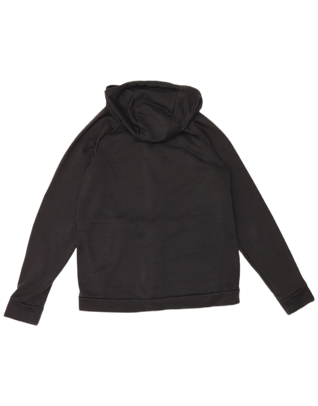 Suéter Nike masculino Dri Fit Zip com capuz médio preto poliéster