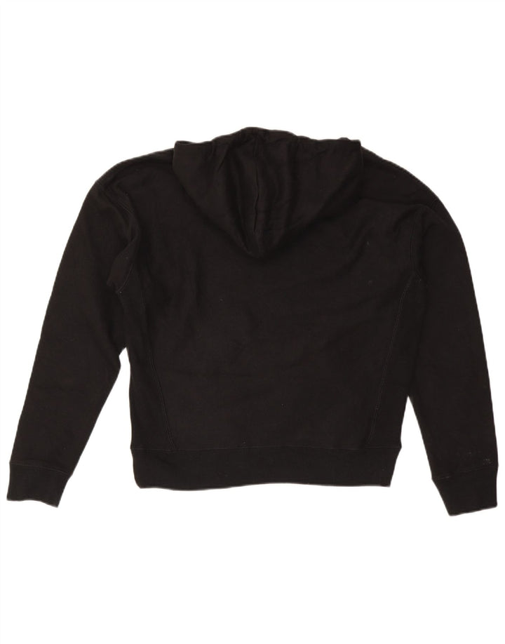 Jumper com capuz feminino Champion UK 14 médio algodão preto