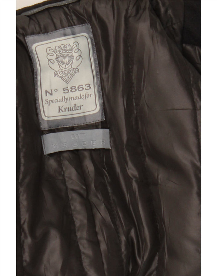 Casaco masculino Kruder Pea UK 40 grande lã preta
