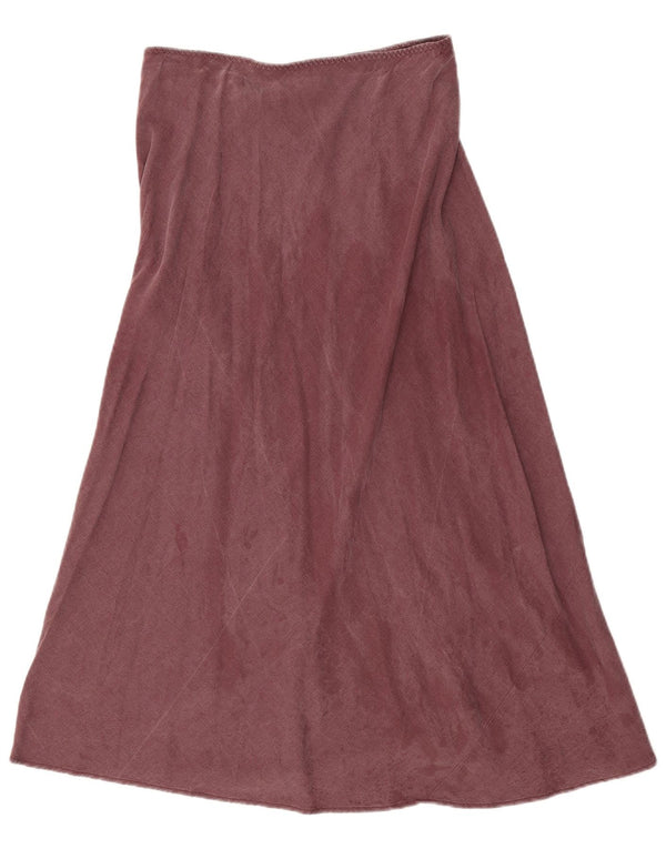 Zara saia midi feminina de cintura alta W28 médio marrom