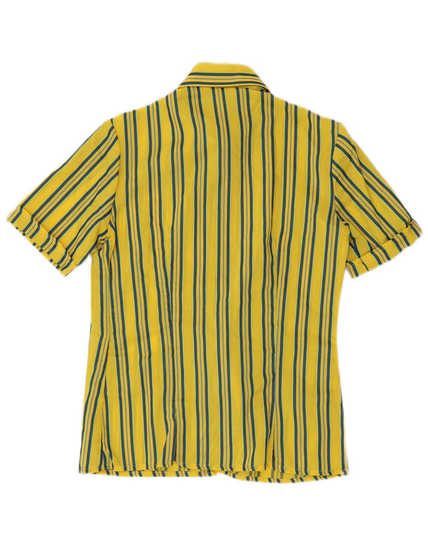 Blusa feminina de manga curta Belmonte IT 44 listrada amarela média