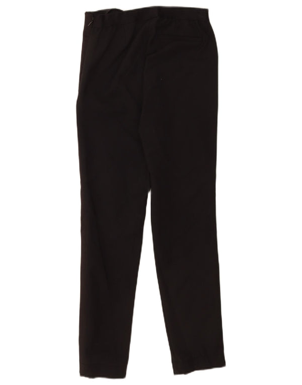 Calça casual feminina French Connection UK 8 pequena W24 L26 preta