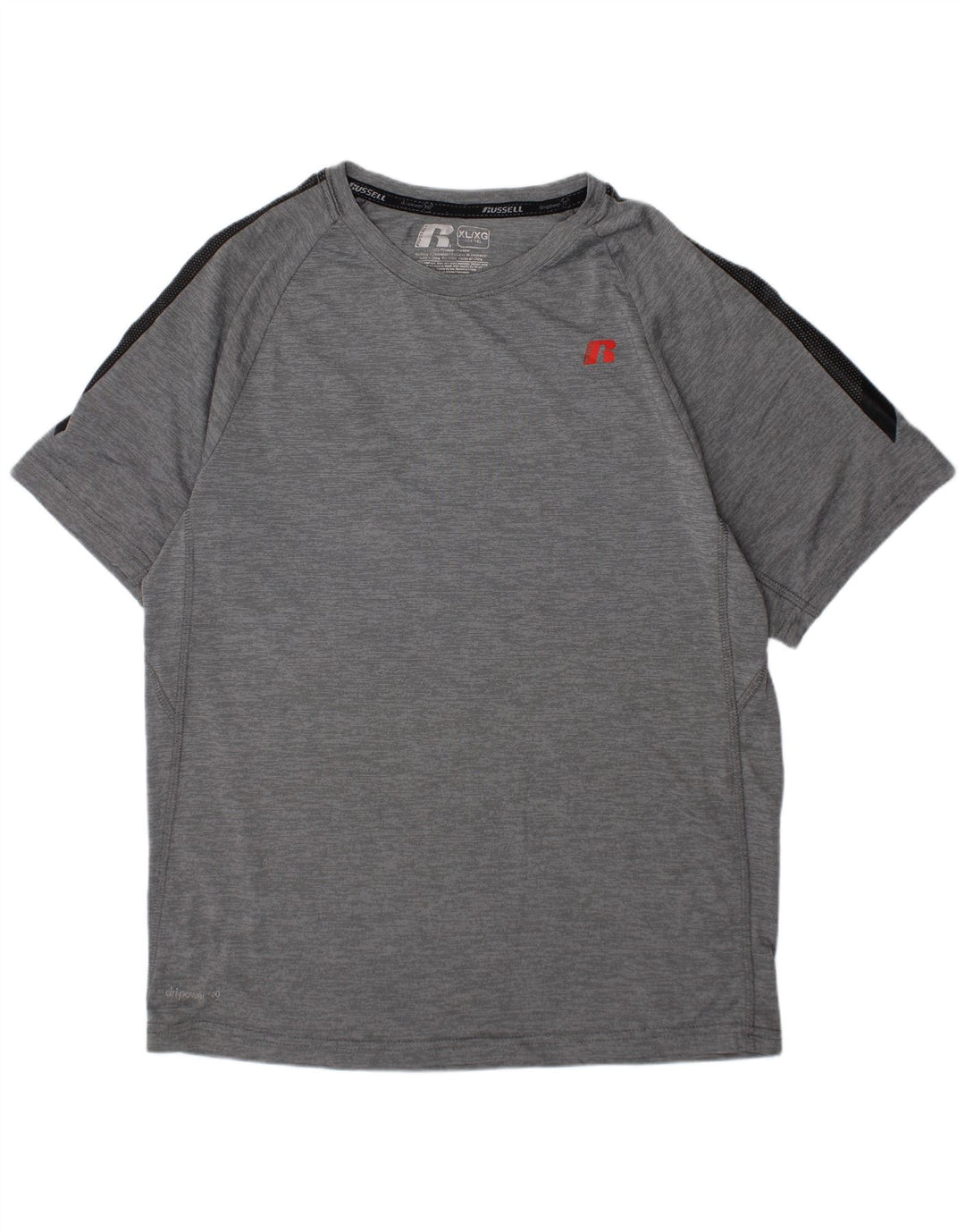 Camiseta RUSSELL ATLÉTICA Meninos Dri-Power 14-15 Anos XL Cinza