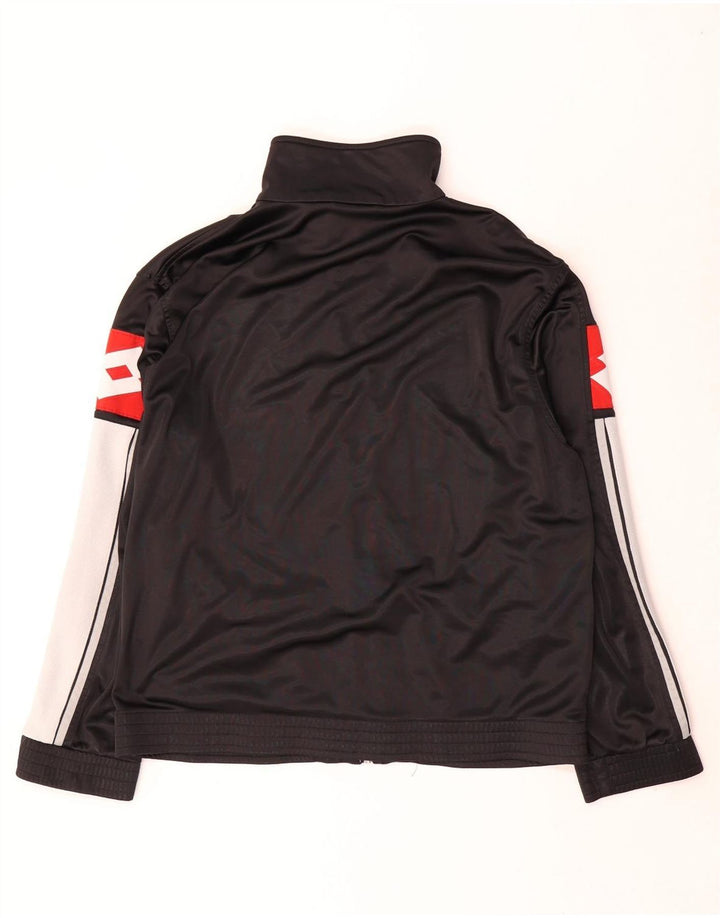 Lotto Mens Graphic Tracksuit Top Jacket XL Preto Colorblock Poliéster