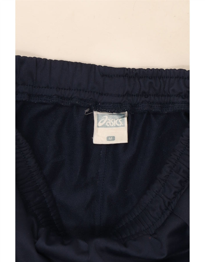 Calça de treino masculina ASICS Graphic azul marinho médio poliéster