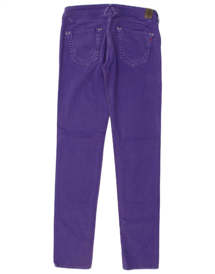 Jeans skinny feminino REPLAY W27 L32 algodão roxo