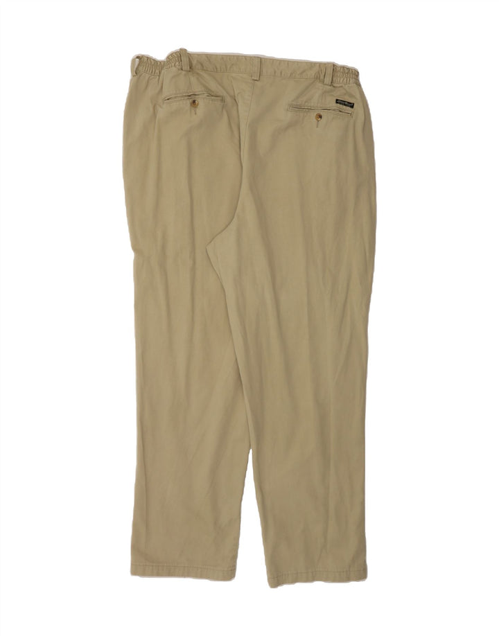 EDDIE BAUER Mens Straight Chino Trousers W44 L32 Beige Cotton Vintage Eddie Bauer and Second-Hand Eddie Bauer from Messina Hembry 