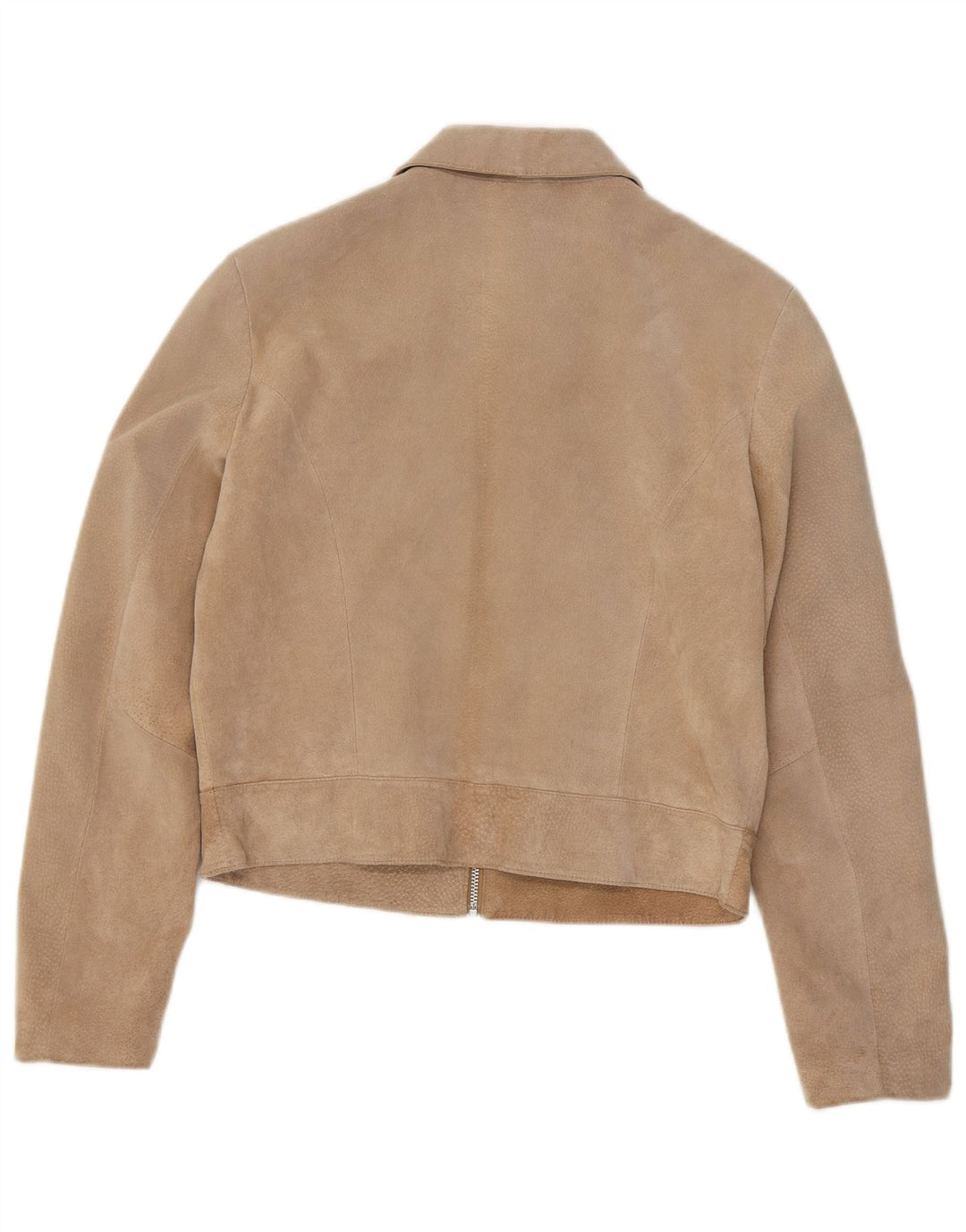 Jaqueta feminina de camurça In Extenso UK 18 XL couro bege