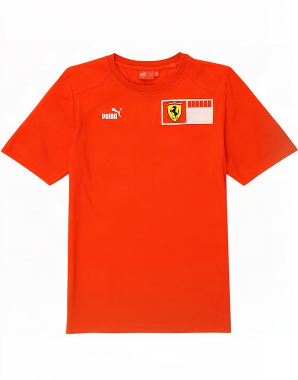 Puma Mens Ferrari Graphic T-Shirt Top Medium Red Cotton