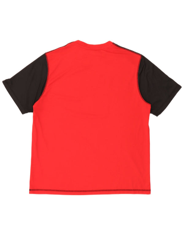 Camiseta gráfica NHL masculina Chicago Blackhawks Top XL vermelho colorblock