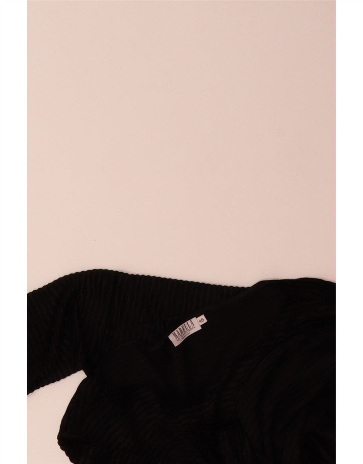 MARELLA Top feminino manga comprida IT 46 grande preto
