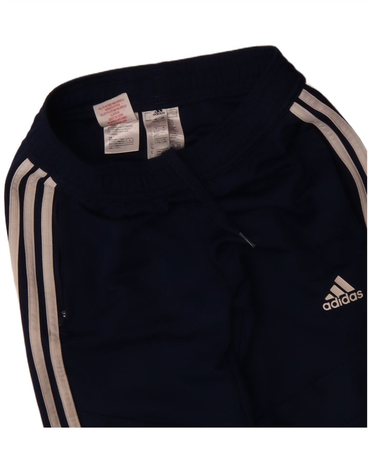 Calças de treino ADIDAS Menino Aeroready 9-10 anos azul marinho poliéster