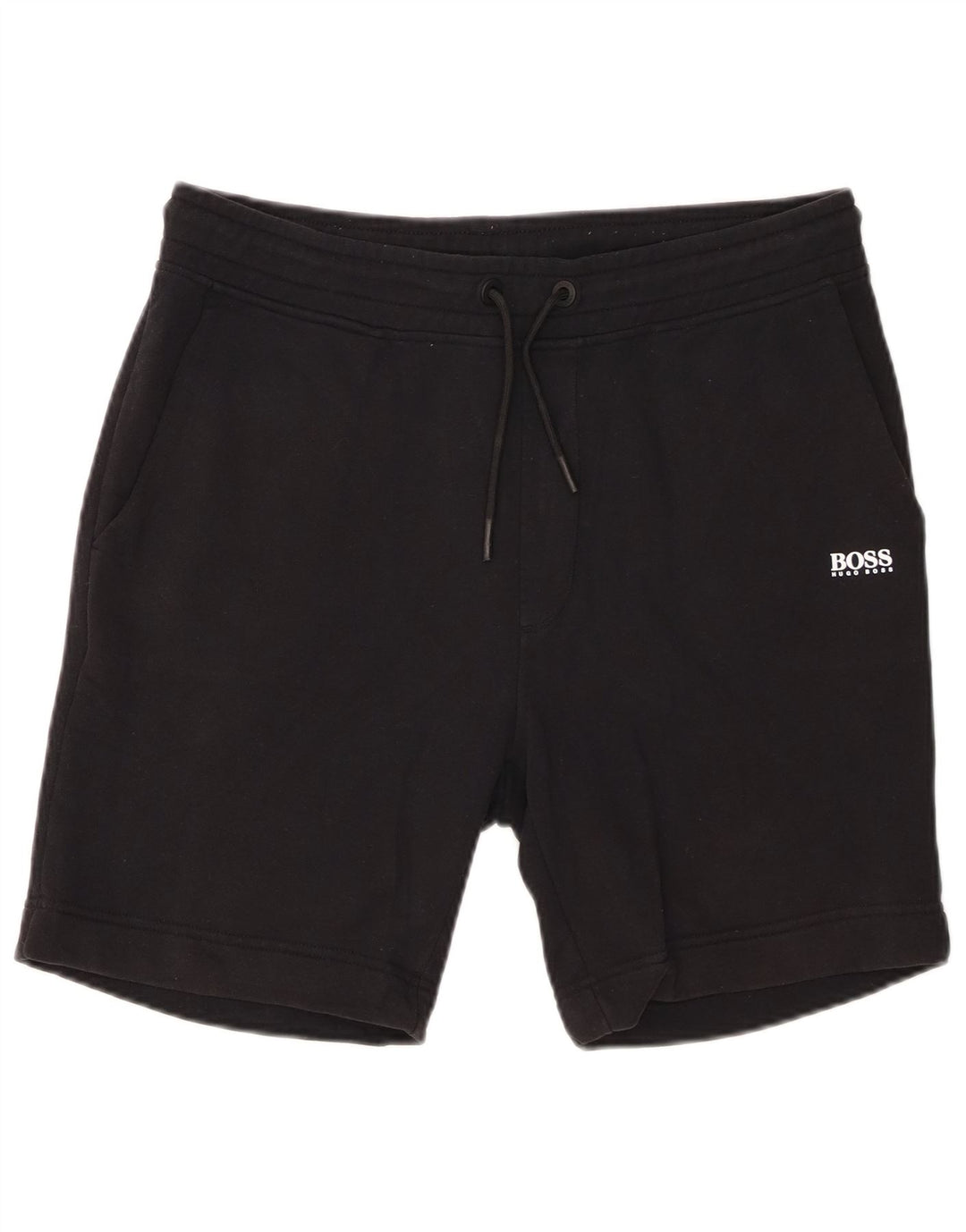 Hugo Boss Mens Sport Shorts Grande Algodão Preto