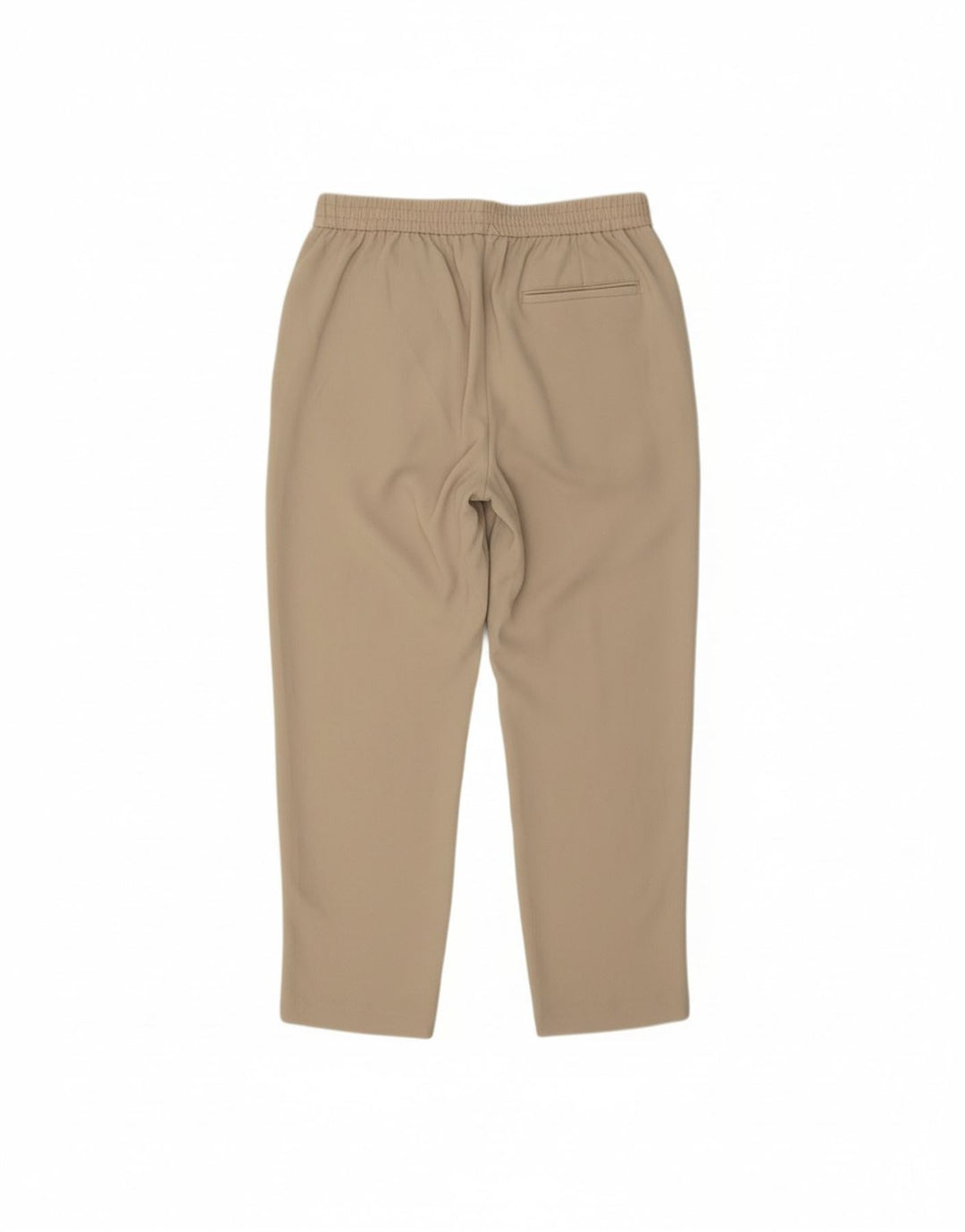 Calça feminina reta cortada ZARA grande W30 L25 bege