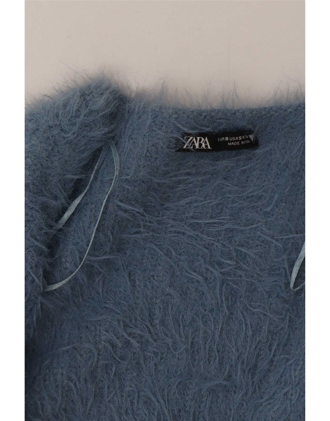 Bolero Jumper feminino Zara UK 10 pequeno azul