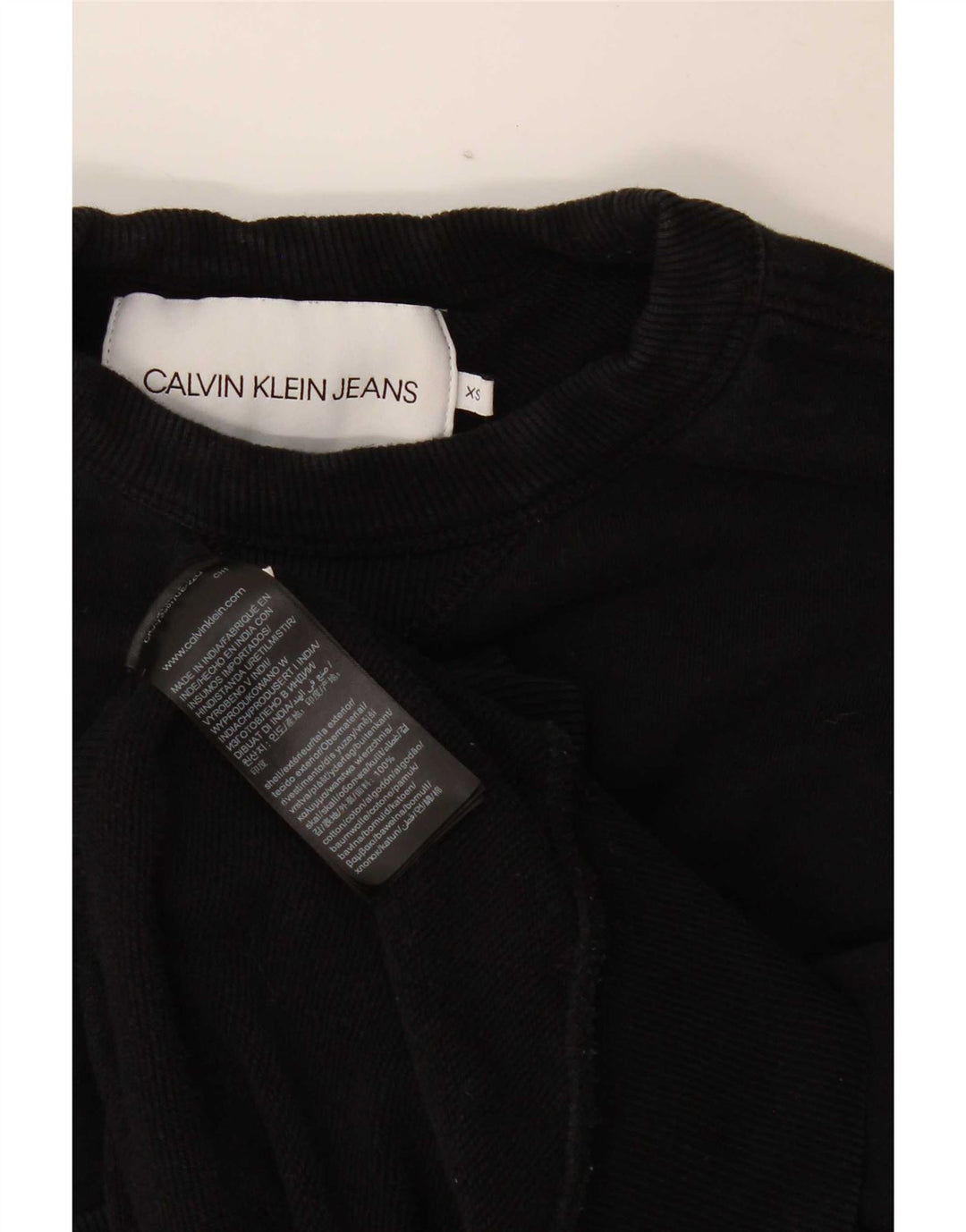 Calvin Klein moletom masculino jumper XS algodão preto