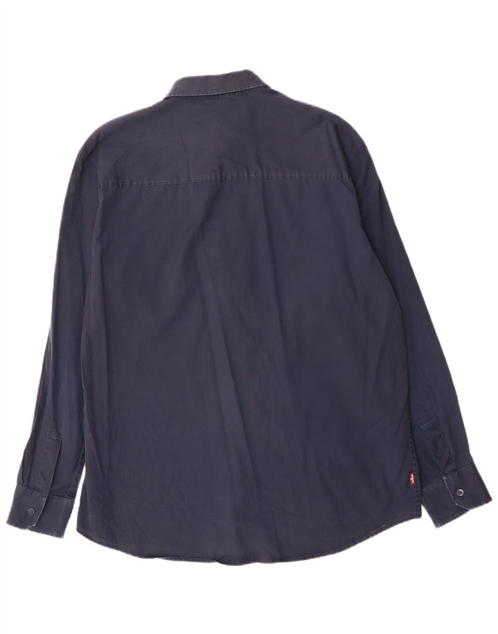 Camisa masculina Levi's grande algodão azul marinho