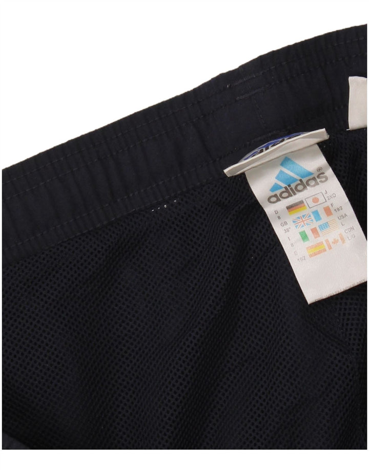 Calças de treino masculinas ADIDAS XL azul marinho poliéster