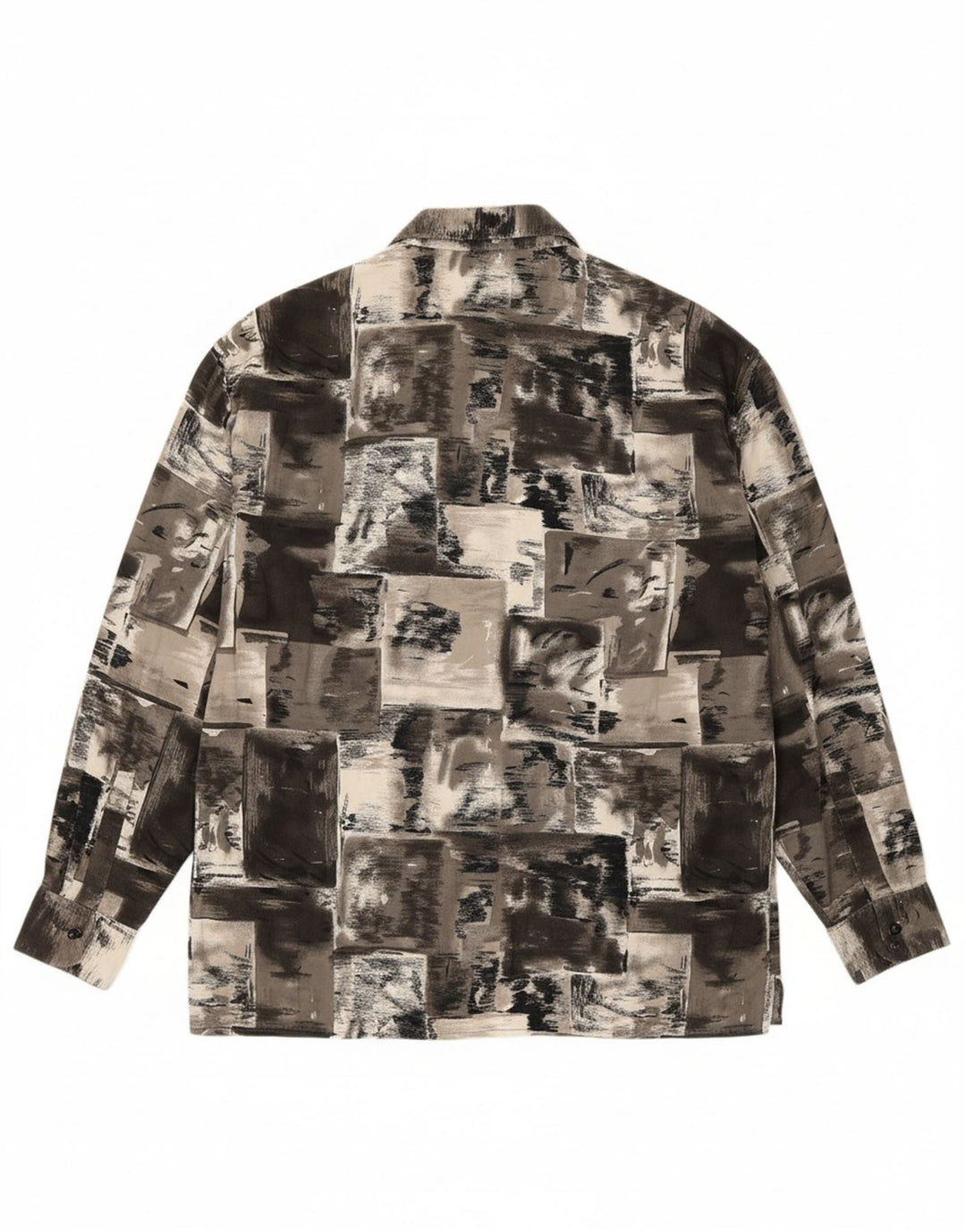 Camisa masculina IMPERIAL grande viscose cinza patchwork